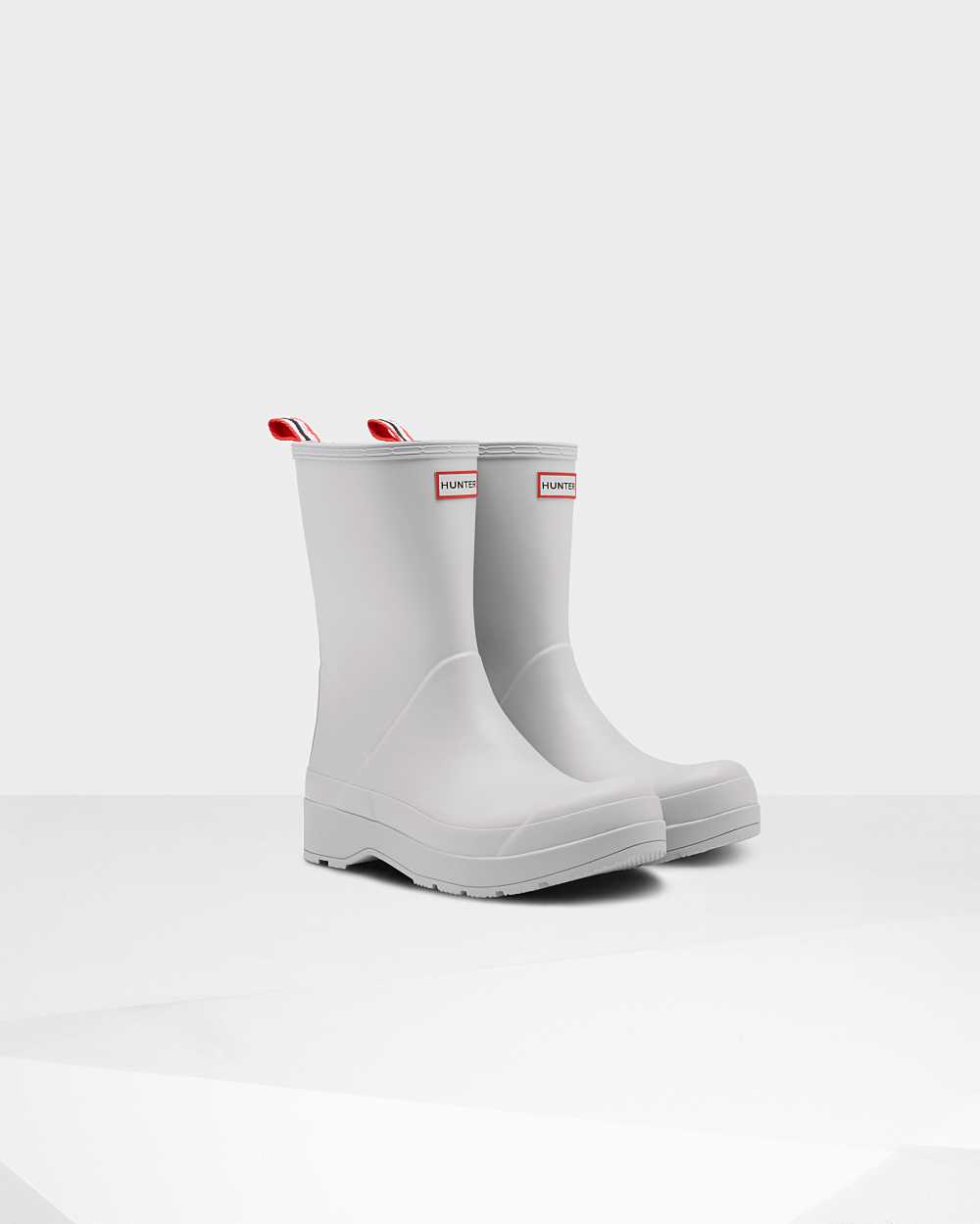 Hunter Original Play Mid-Height Men's Rain Boots NZ-94644O Grey